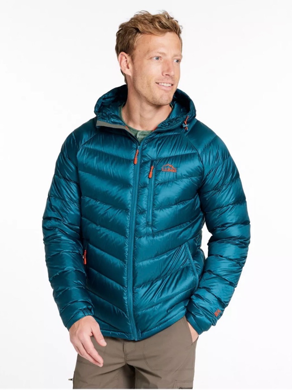 L.L.Bean 850 Down Jacket – Men’s Large Regular – Blue